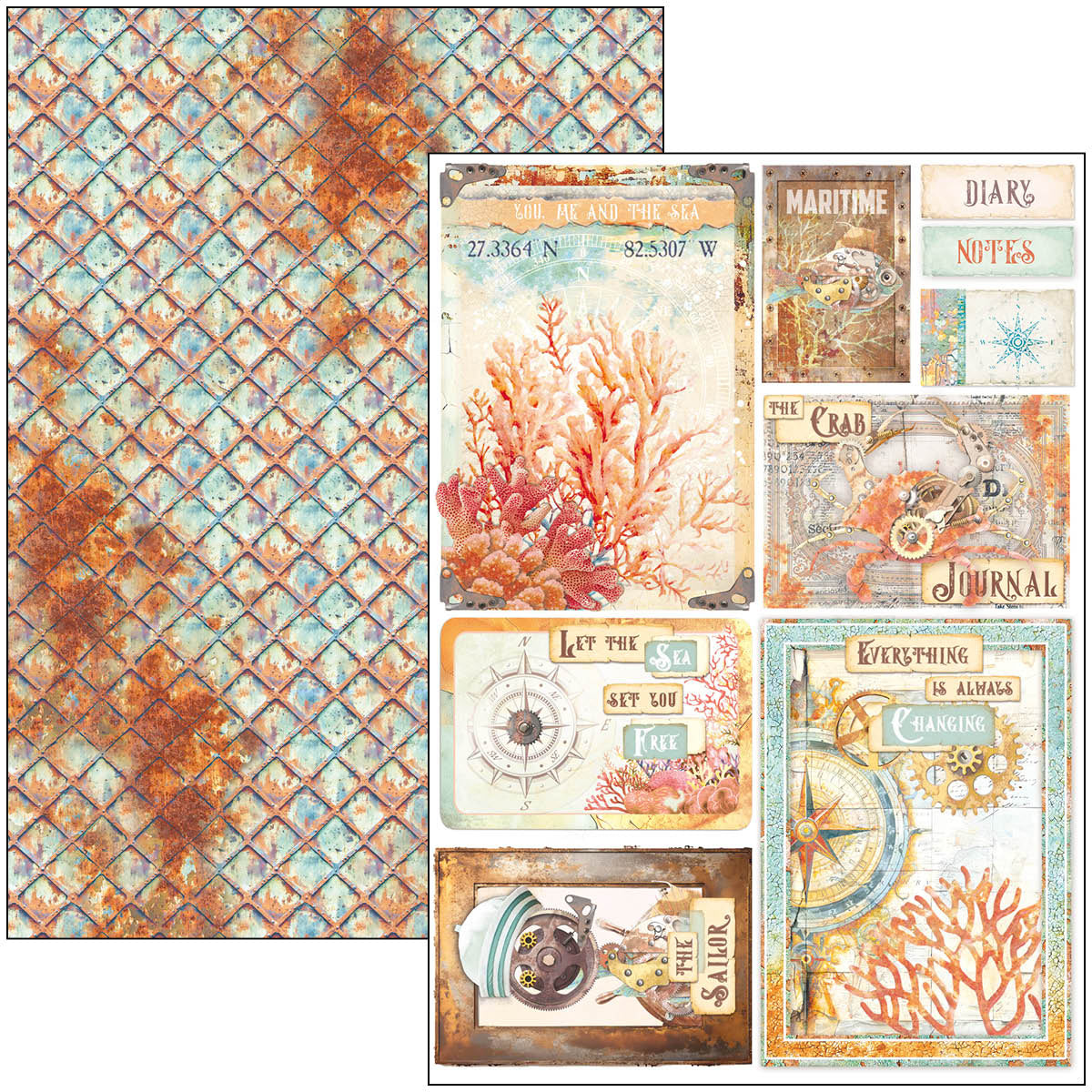 Coral Reef Creative Pad A4 9/Pkg-8