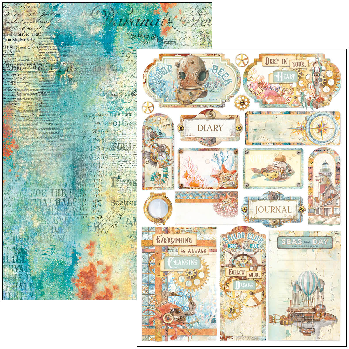 Coral Reef Creative Pad A4 9/Pkg-10