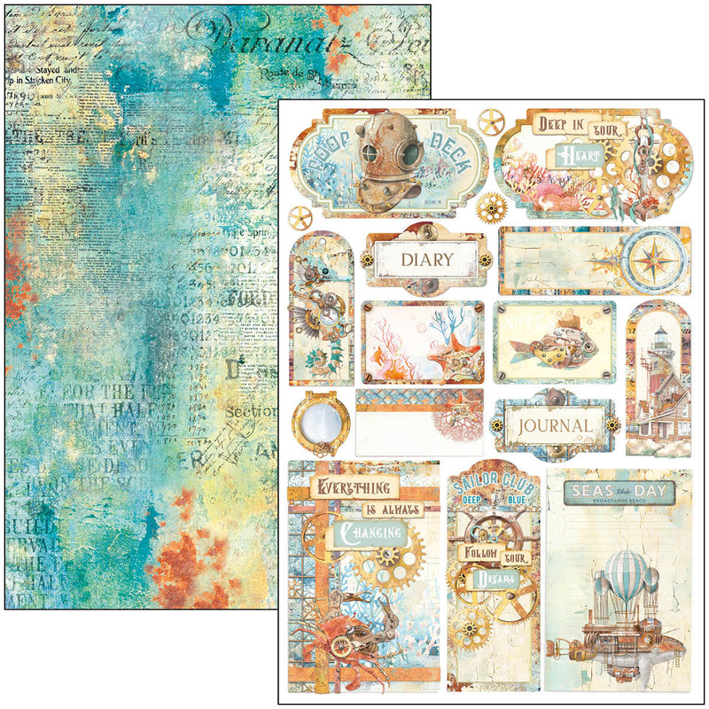 Coral Reef Creative Pad A4 9/Pkg-10