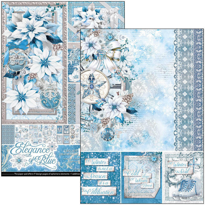Elegance of Blue Creative Pad A4 9/Pkg-2