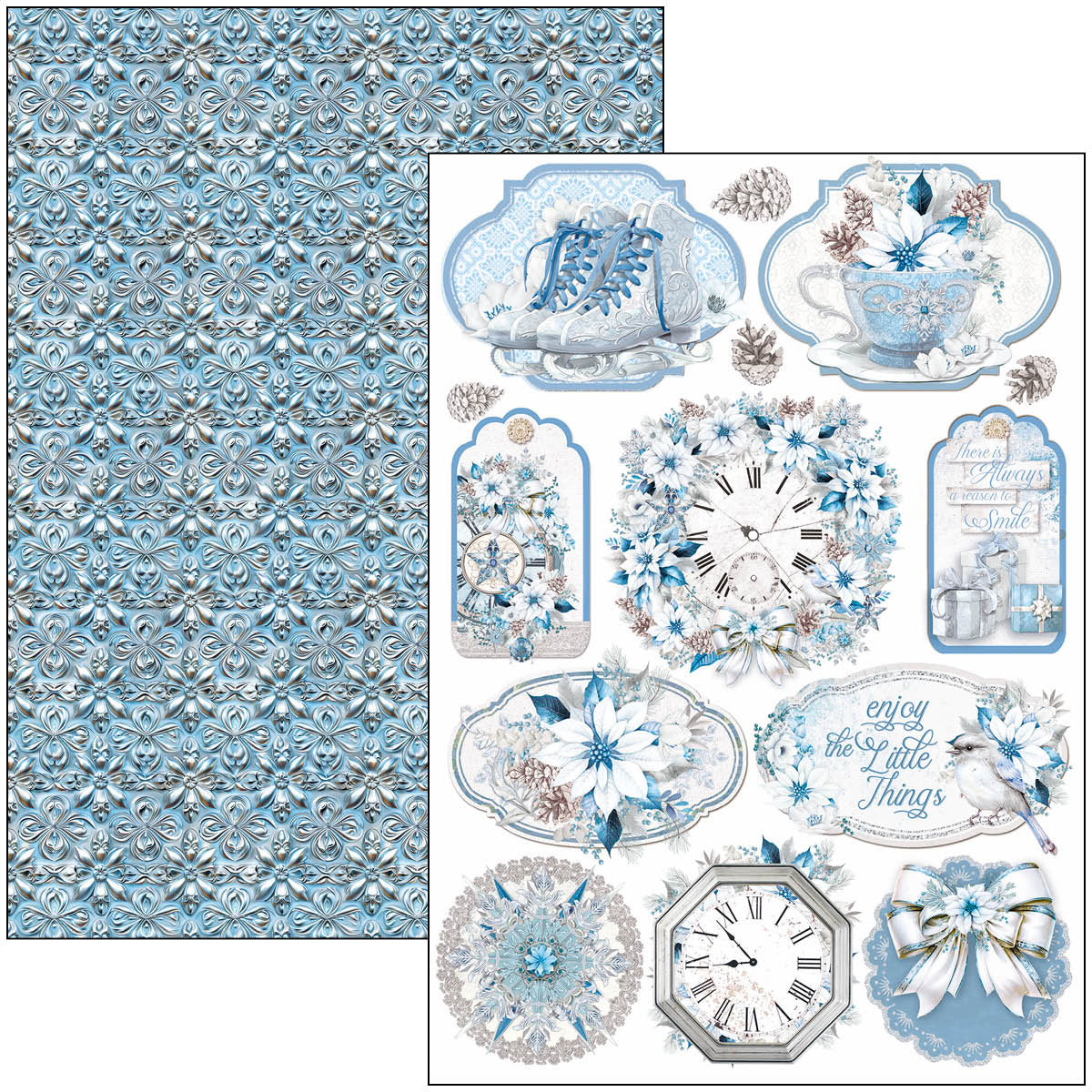 Elegance of Blue Creative Pad A4 9/Pkg-3
