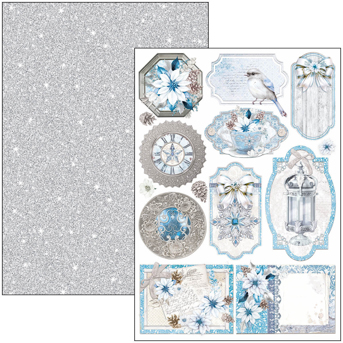 Elegance of Blue Creative Pad A4 9/Pkg-4