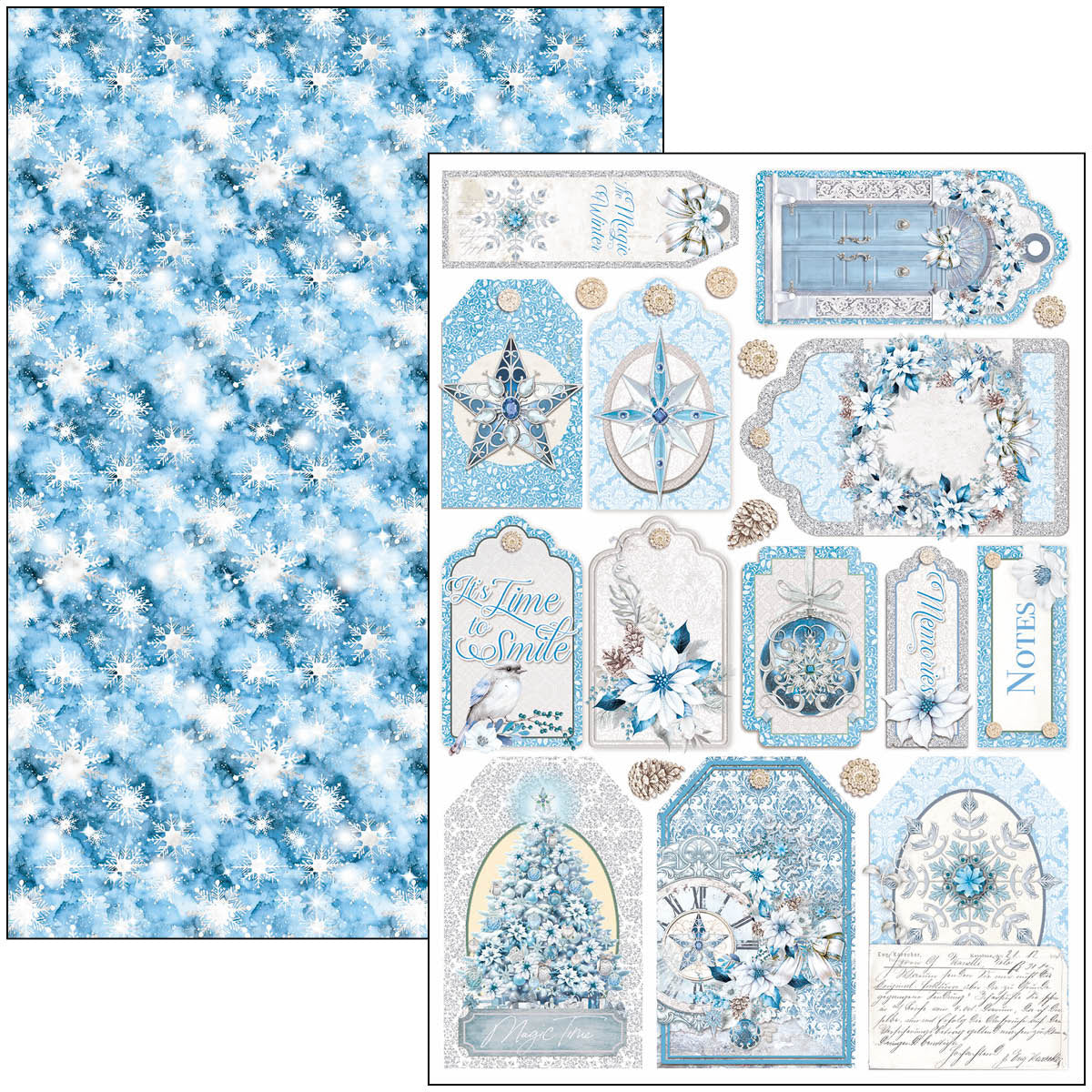 Elegance of Blue Creative Pad A4 9/Pkg-10