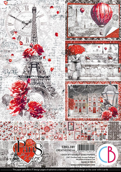 Paris Je t’aime Creative Pad A4 9/Pkg-1