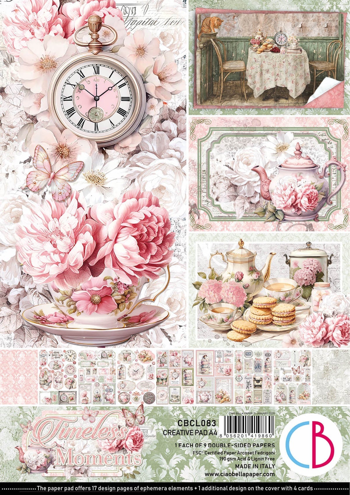 Timeless Moments  Creative Pad A4 9/Pkg-1