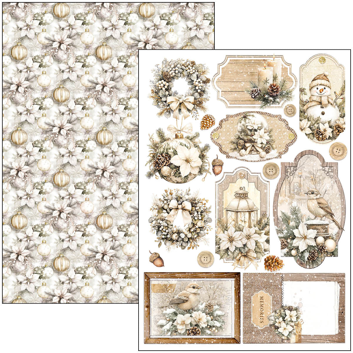 Winter Season Creative Pad A4 9/Pkg-4