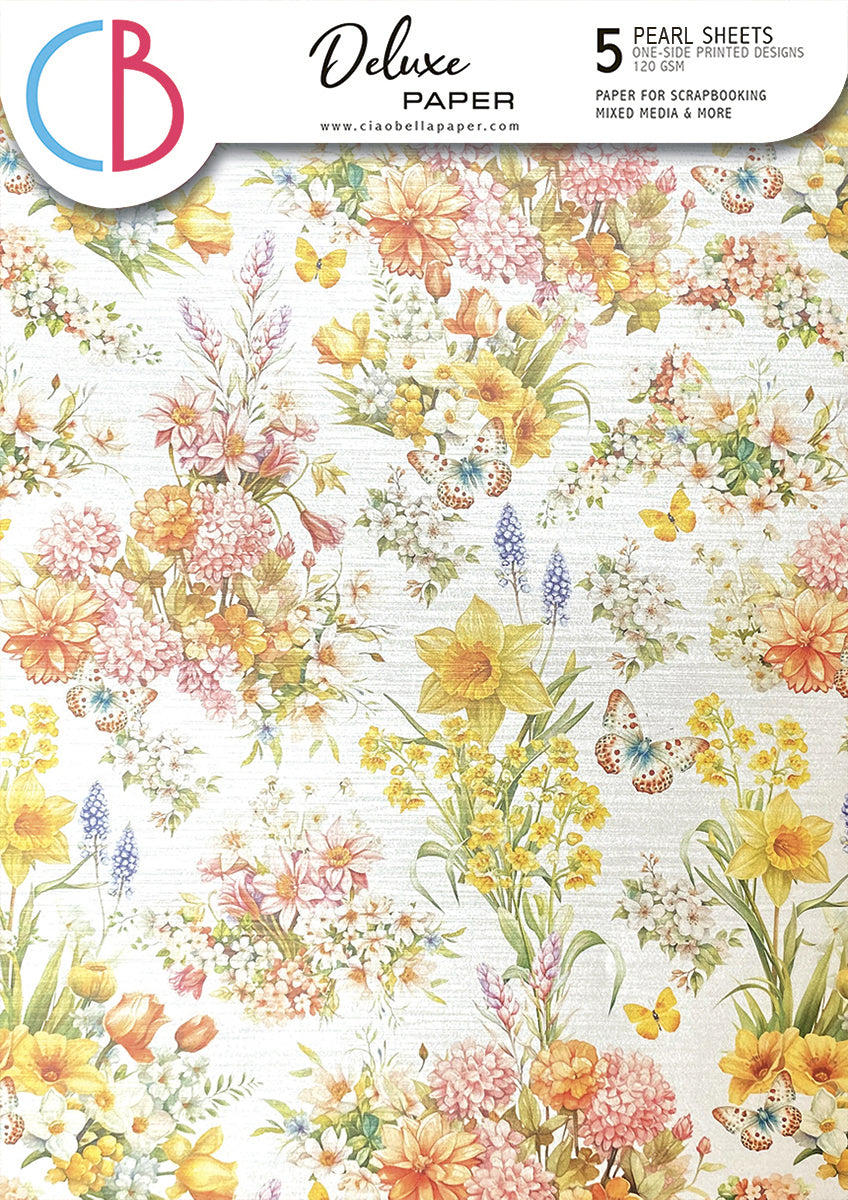 Deluxe Flower Shop Paper Pearl A4 5/Pkg-1