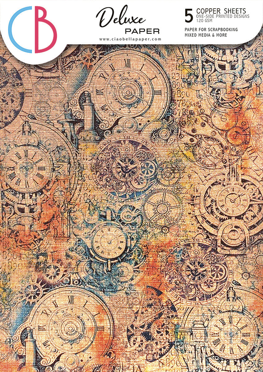 Papel Deluxe Coral Reef Cobre A4, 5/Paquete-1