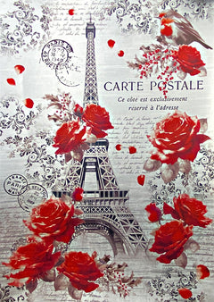 Deluxe Paris Je t’aime Papier Argent A4 5/Paquet-2