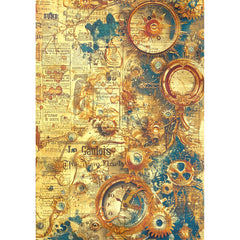 Deluxe Esprit de Voyage Paper Gold  A4 5/Pkg-4