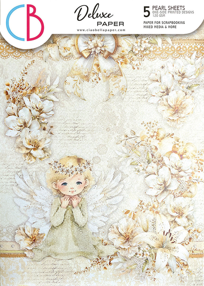 Deluxe Blessing Day Paper Pearl A4 5/Pkg-1