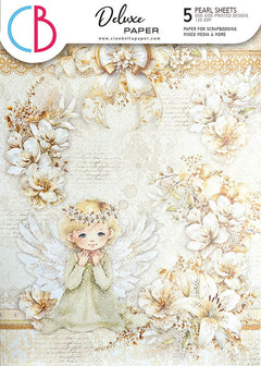 Deluxe Blessing Day Paper Pearl A4 5/Pkg-1