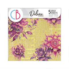 Deluxe Ethereal Paper Gold 6"x6" 5/Pkg-1