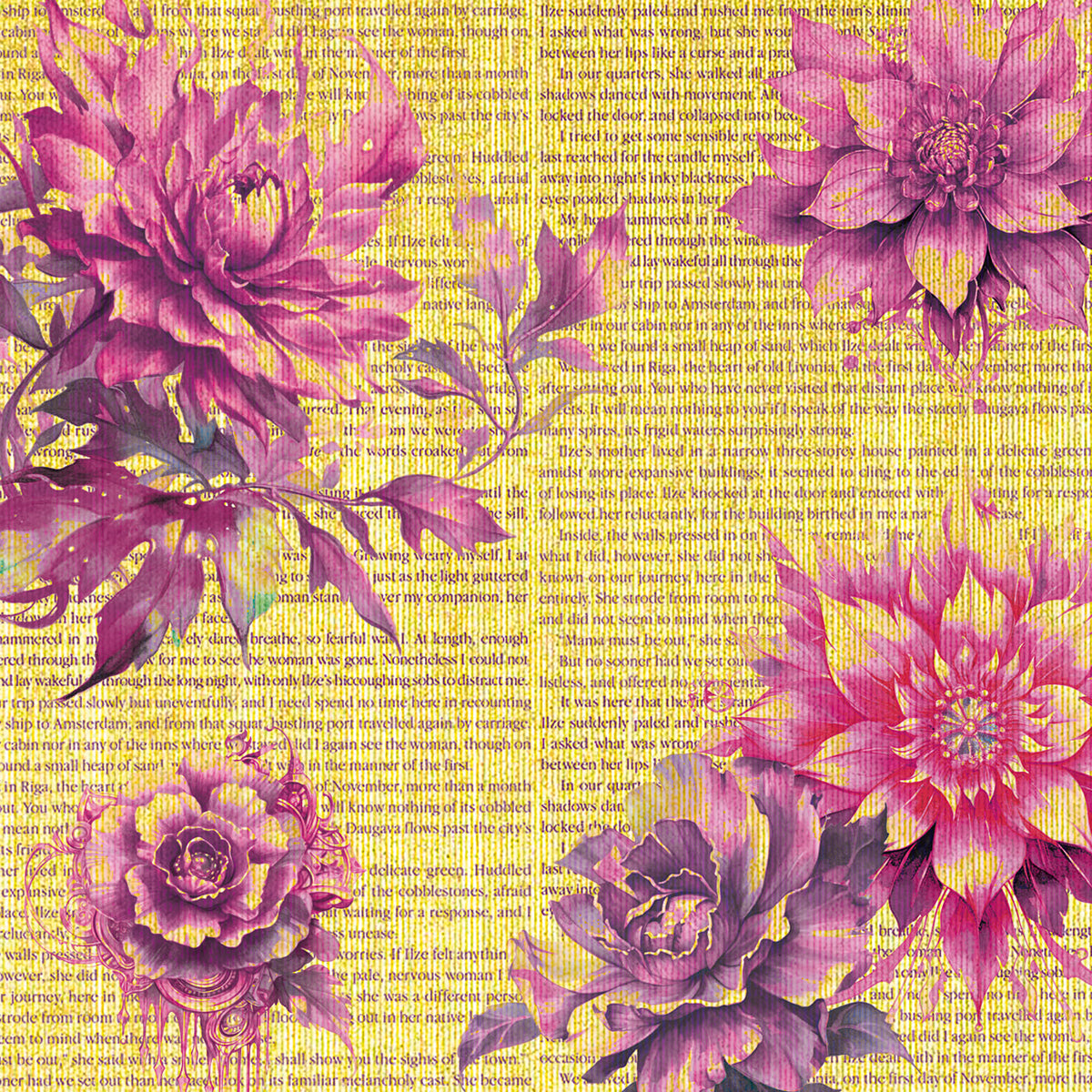 Deluxe Ethereal Paper Gold 6"x6" 5/Pkg-2