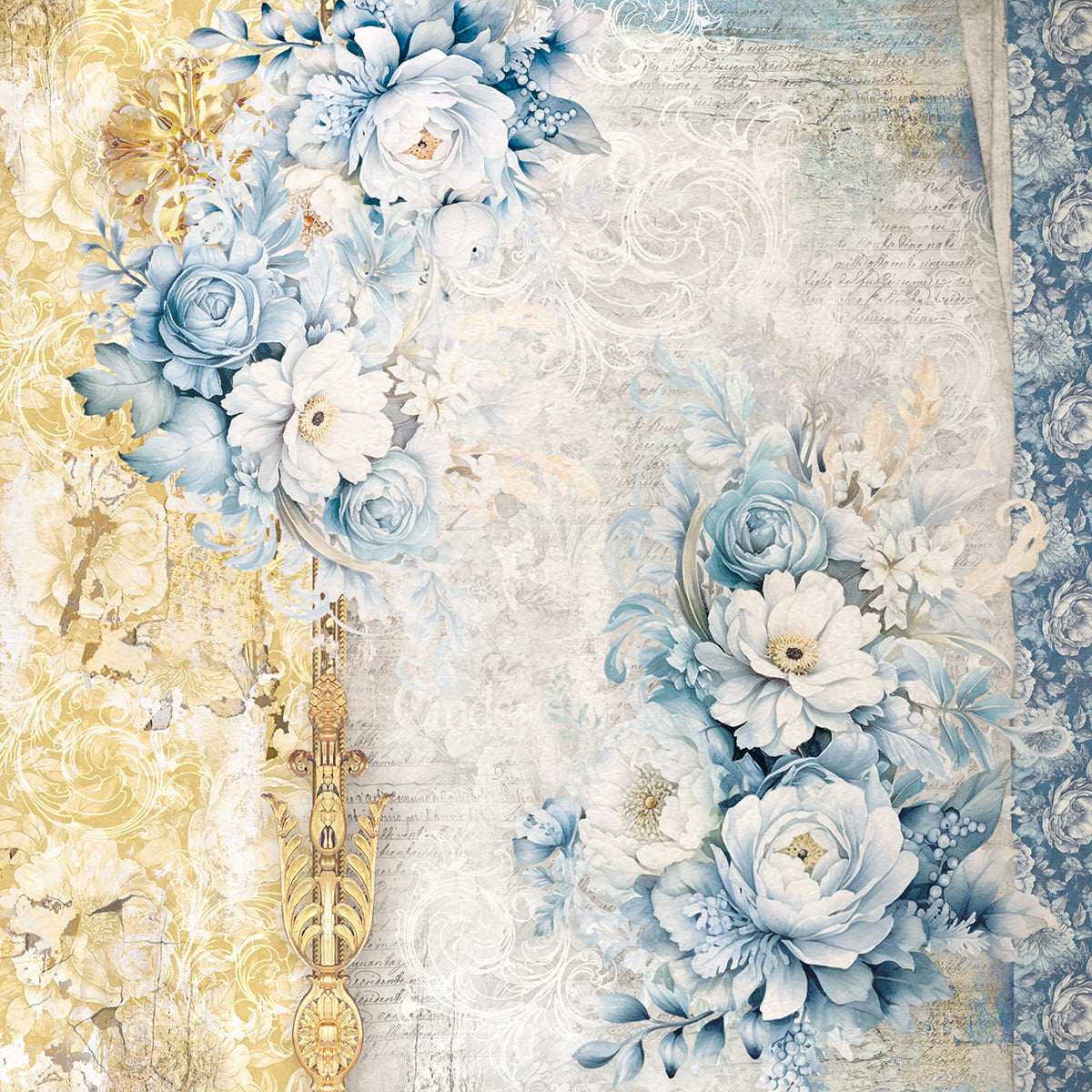 Perle de papier de luxe Minuit magique 15,2x15,2cm 5/Paquet-2