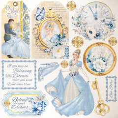 Perle de papier de luxe Minuit magique 15,2x15,2cm 5/Paquet-3