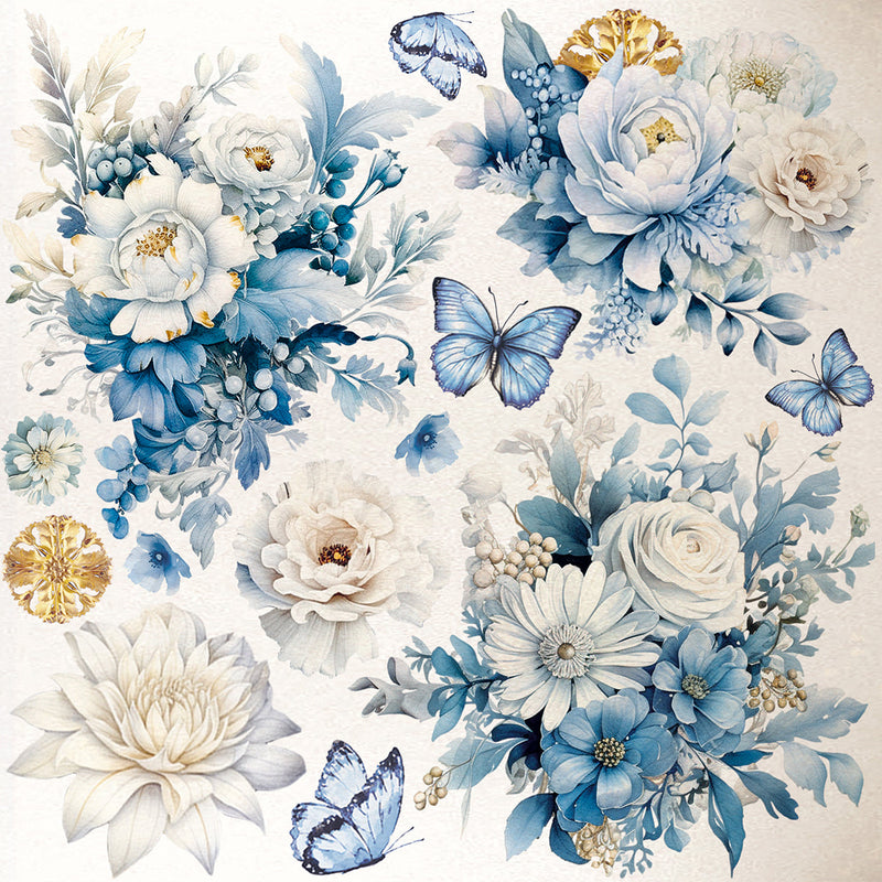 Perle de papier de luxe Minuit magique 15,2x15,2cm 5/Paquet-6