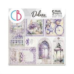 Deluxe Morning In Provence Paper Pearl 6"x6" 5/Pkg-1