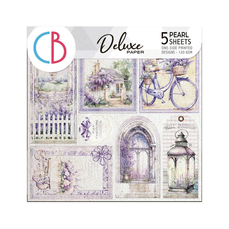 Deluxe Morning In Provence Paper Pearl 6"x6" 5/Pkg-1