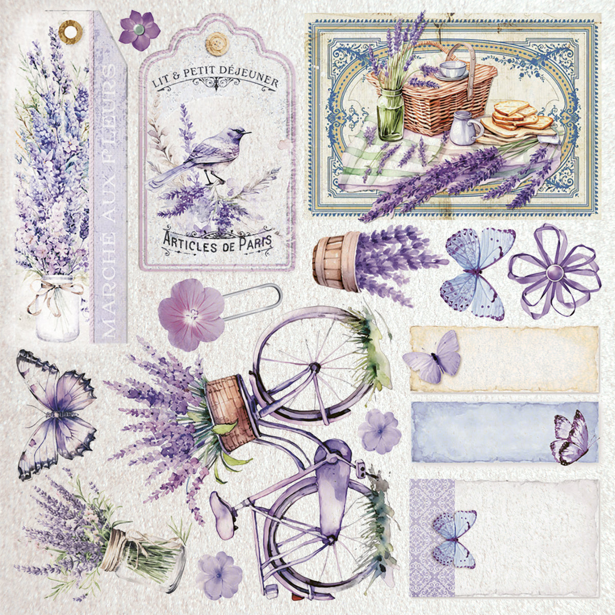 Deluxe Morning In Provence Paper Pearl 6"x6" 5/Pkg-2