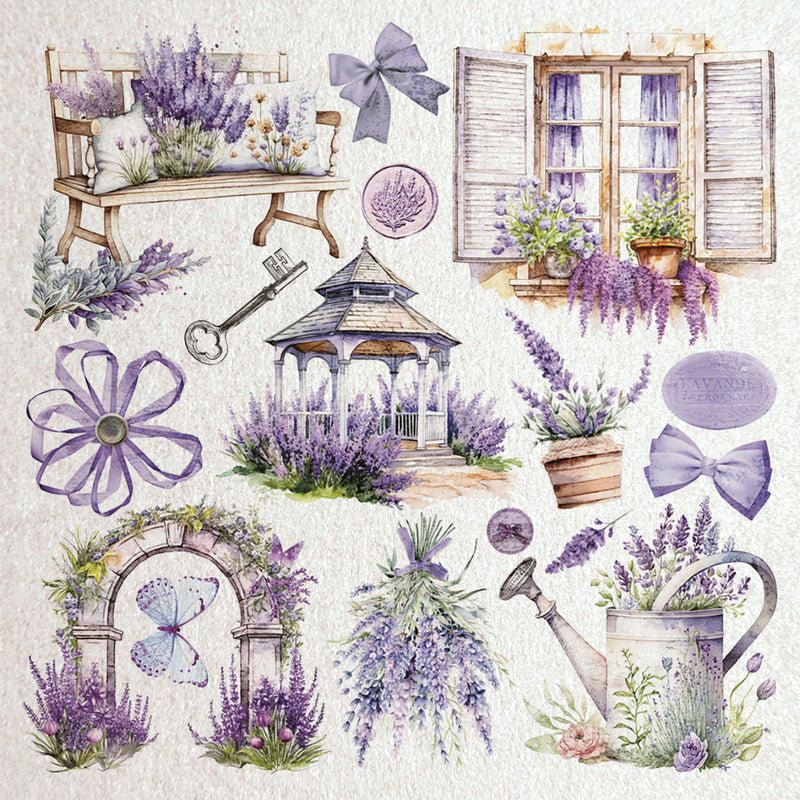 Deluxe Morning In Provence Paper Pearl 6"x6" 5/Pkg-3