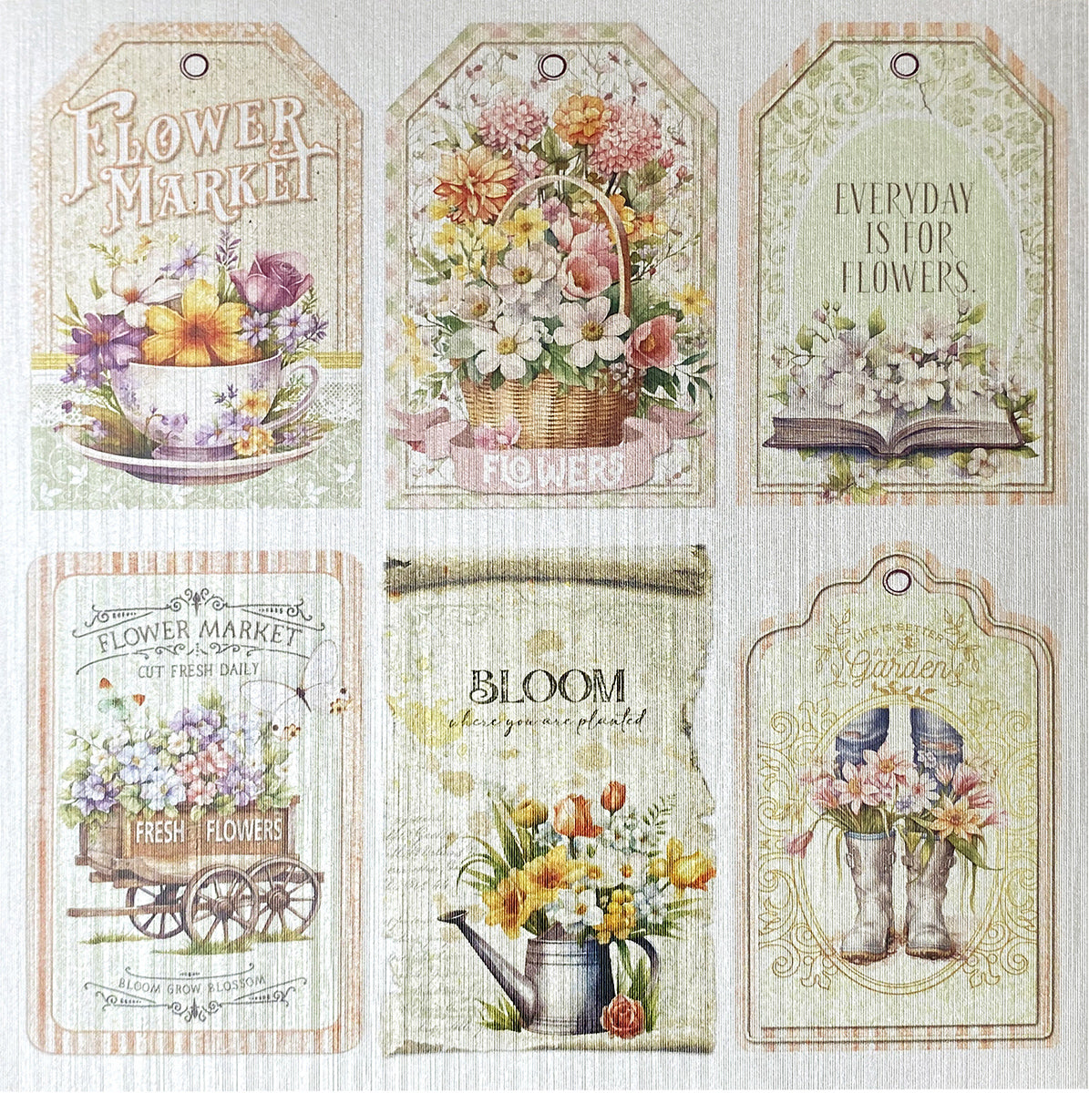 Deluxe Flower Shop Paper Pear 6"x6" 5/Pkg-2
