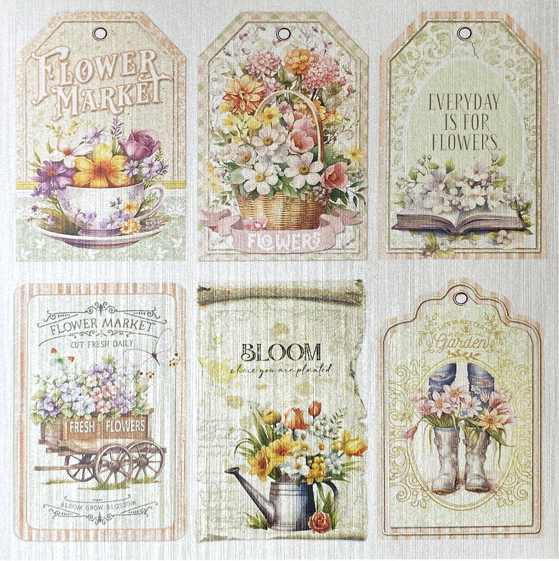 Deluxe Flower Shop Paper Pear 6"x6" 5/Pkg-2