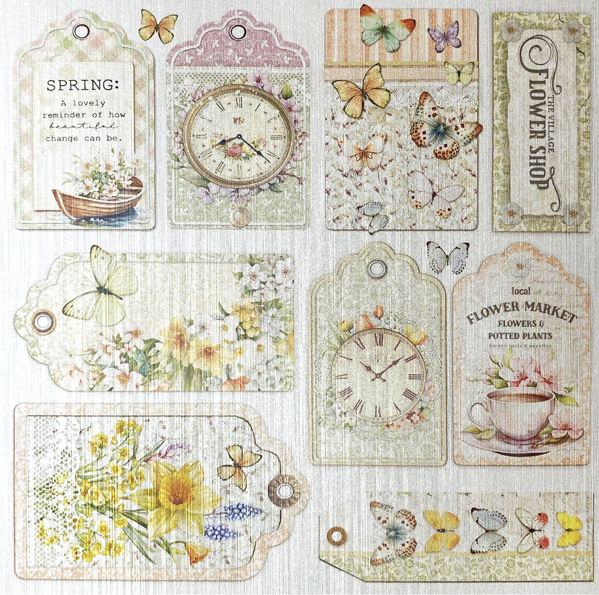 Deluxe Flower Shop Paper Pear 6"x6" 5/Pkg-4