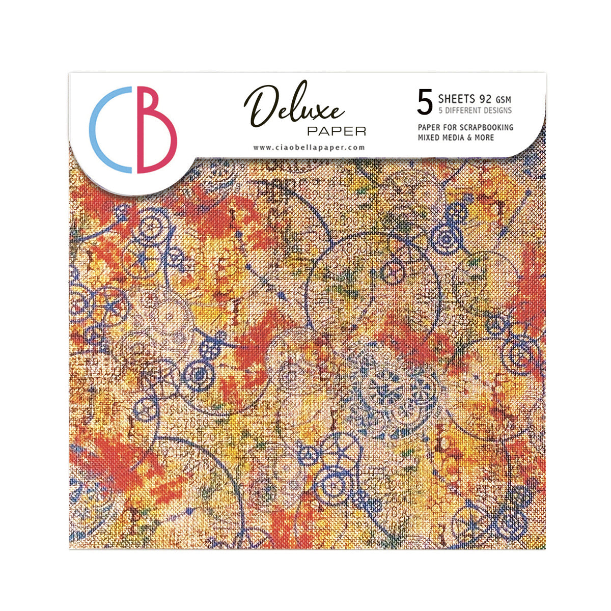 Papier corail de luxe Cuivre 15x15cm 5/Paq-1