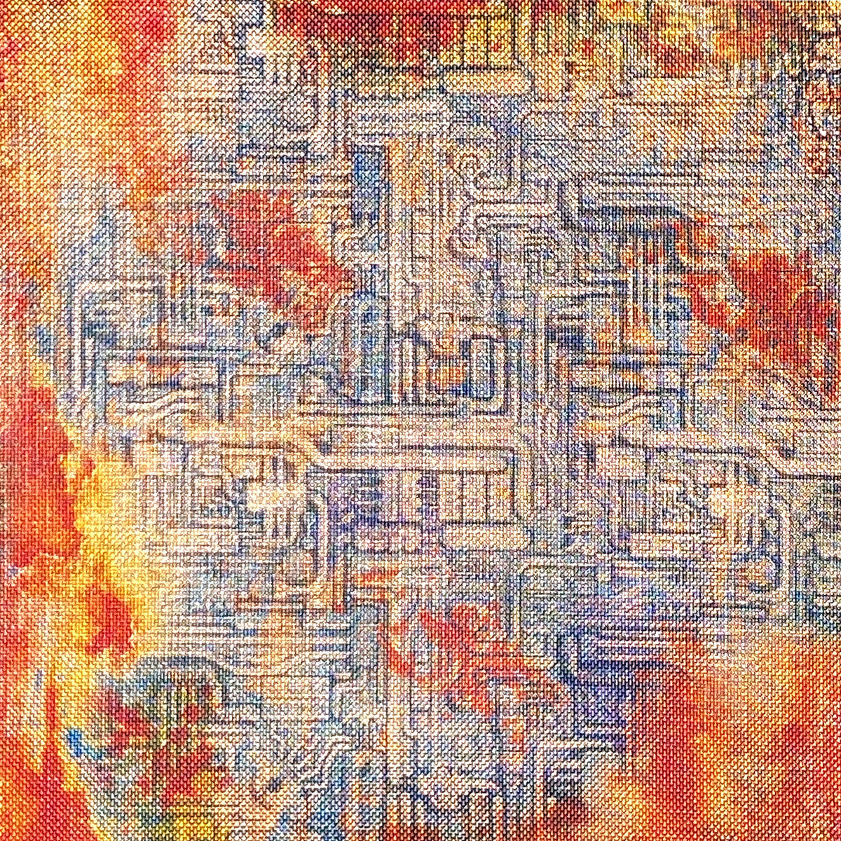 Papier corail de luxe Cuivre 15x15cm 5/Paq-4