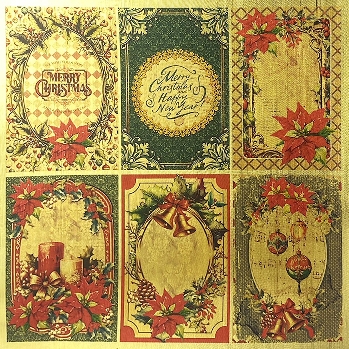 Deluxe Casse-Noisette Papier Doré 15,24 cm x 15,24 cm 5/Paquet-2