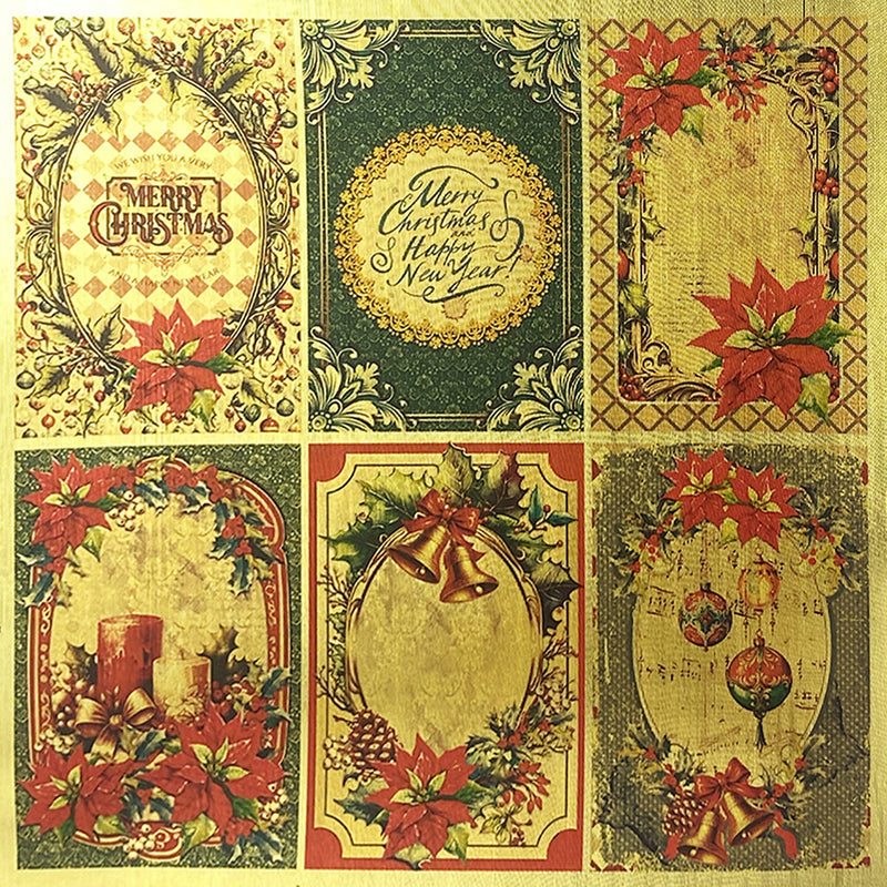 Deluxe Casse-Noisette Papier Doré 15,24 cm x 15,24 cm 5/Paquet-2