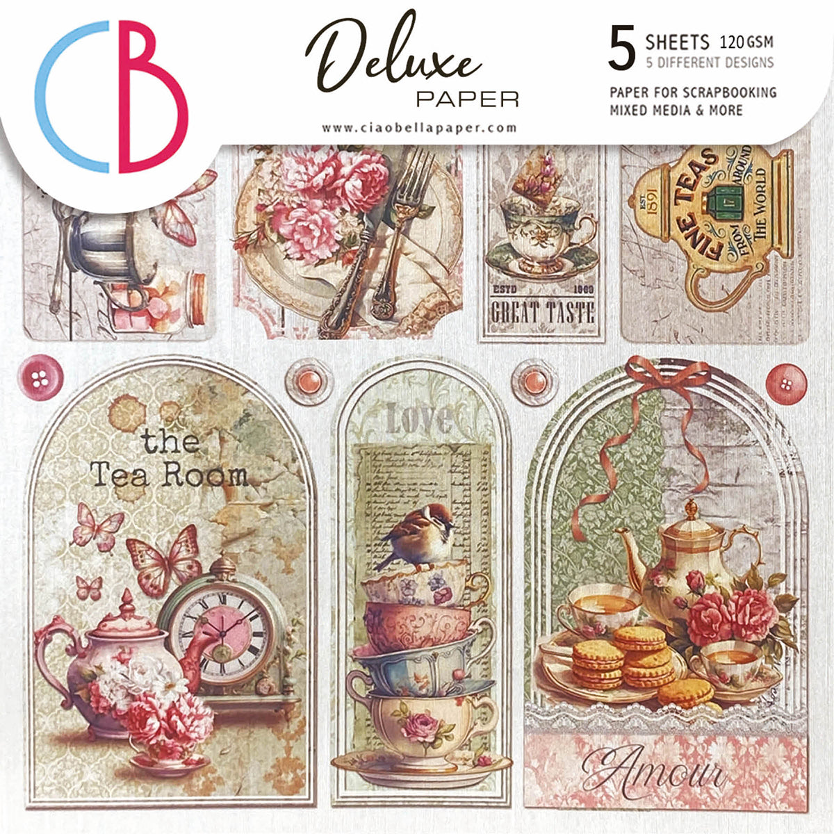 Deluxe Timeless Moments Papel Plateado
 6"x6" 5/Paquete