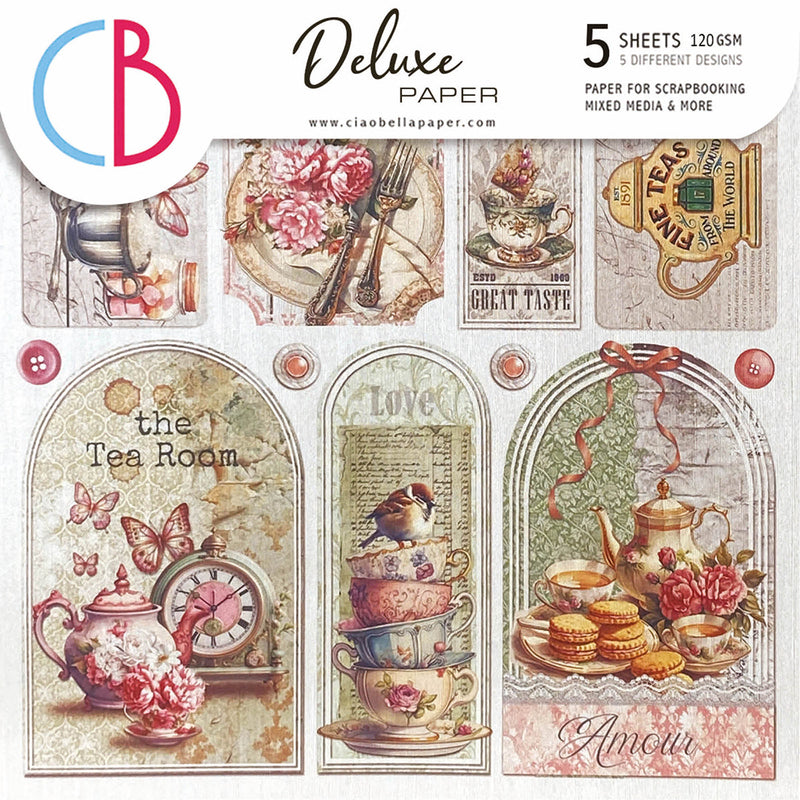 Deluxe Timeless Moments Papel Plateado
 6"x6" 5/Paquete-1