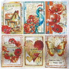Deluxe Majestic Dream Paper Silver
 6"x6" 5/Pkg-6