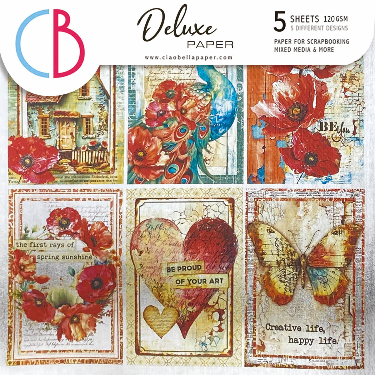 Deluxe Majestic Dream Paper Silver
 6"x6" 5/Pkg-1