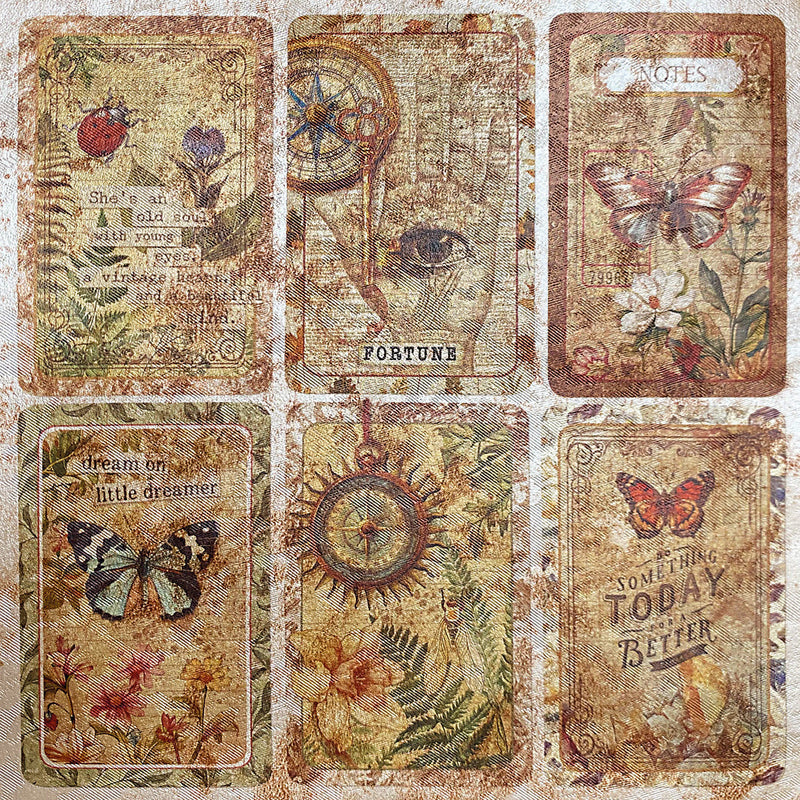 Deluxe Cabinet Of Curiosities Paper Pearl-Copper  6"x6" 5/Pkg-2