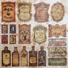Deluxe Cabinet Of Curiosities Paper Pearl-Copper  6"x6" 5/Pkg-4