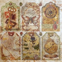Deluxe Cabinet Of Curiosities Paper Pearl-Copper  6"x6" 5/Pkg-6