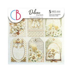 Deluxe Blessing Day Paper Pearl 6"x6" 5/Pkg-1
