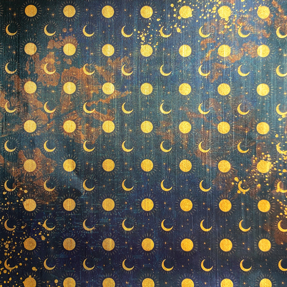 Deluxe Celestial Paper Gold  6"x6" 5/Pkg-4