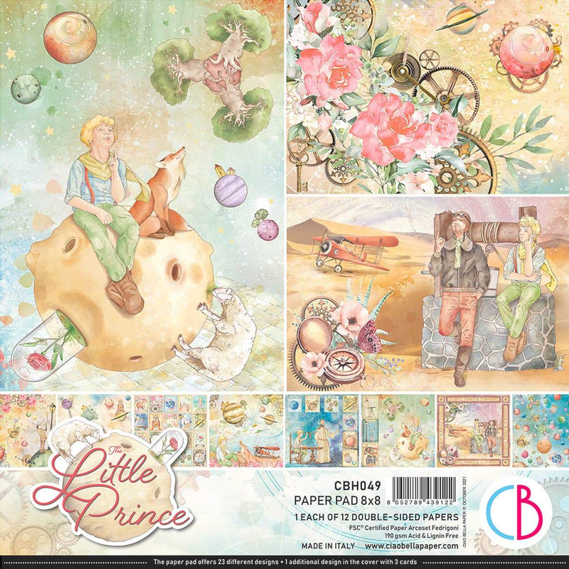 Ciao Bella The Little Prince Paper Pad 8"x8" 12/Pkg-1
