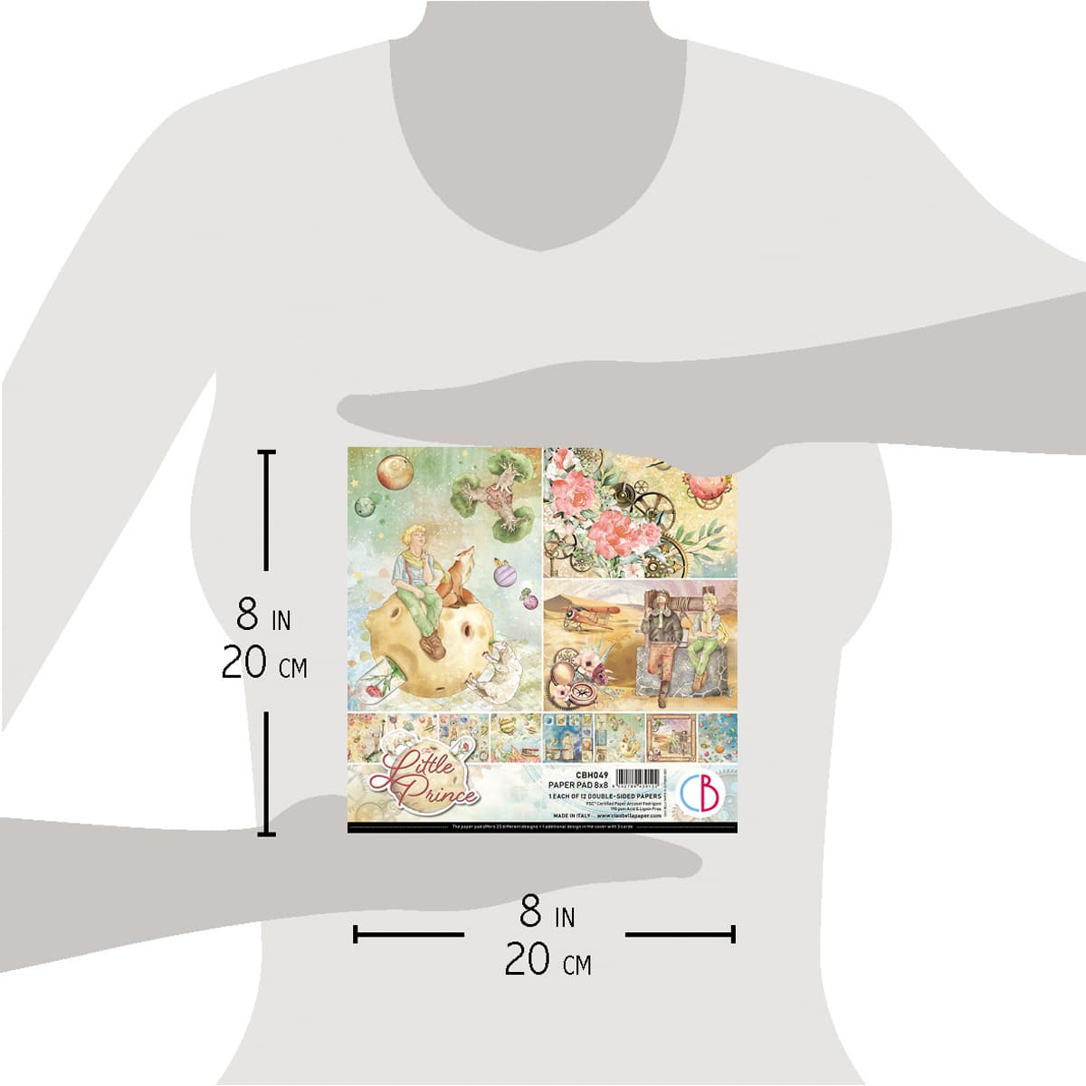 Ciao Bella The Little Prince Paper Pad 8"x8" 12/Pkg-4