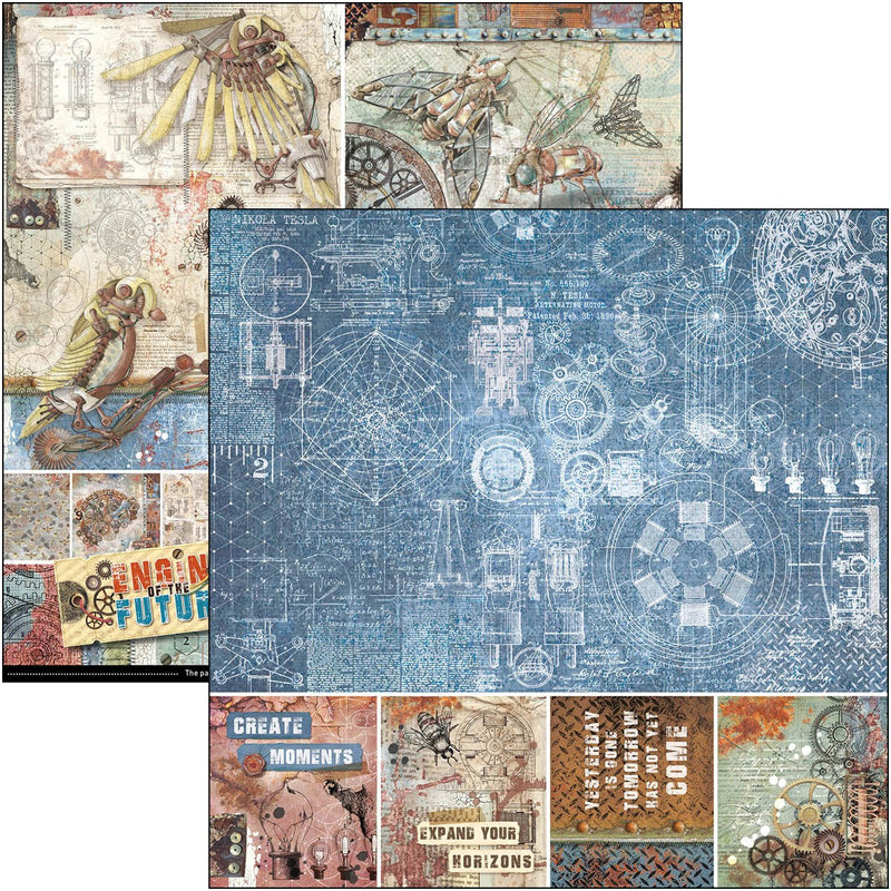 Ciao Bella Engine Of The Future Pad 8x8 12/Pkg-3
