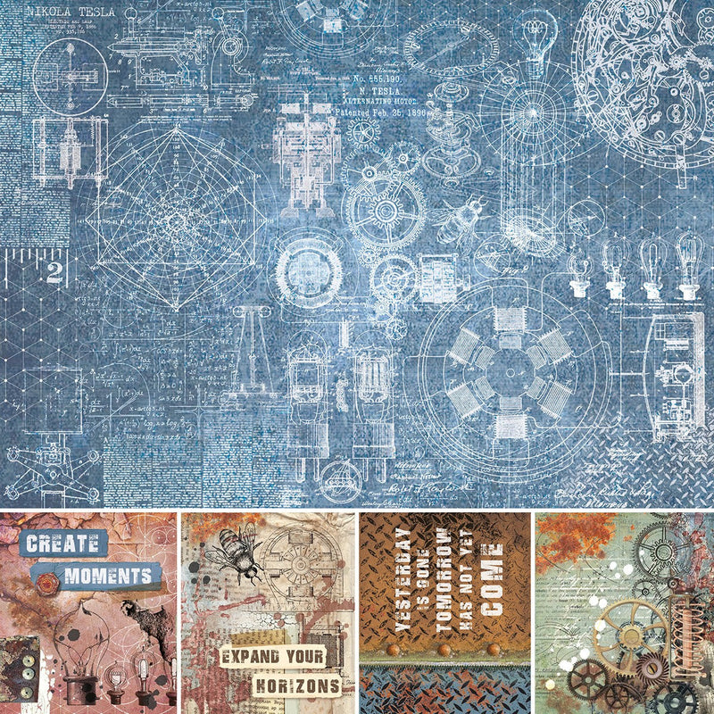 Ciao Bella Engine Of The Future Pad 8x8 12/Pkg-2