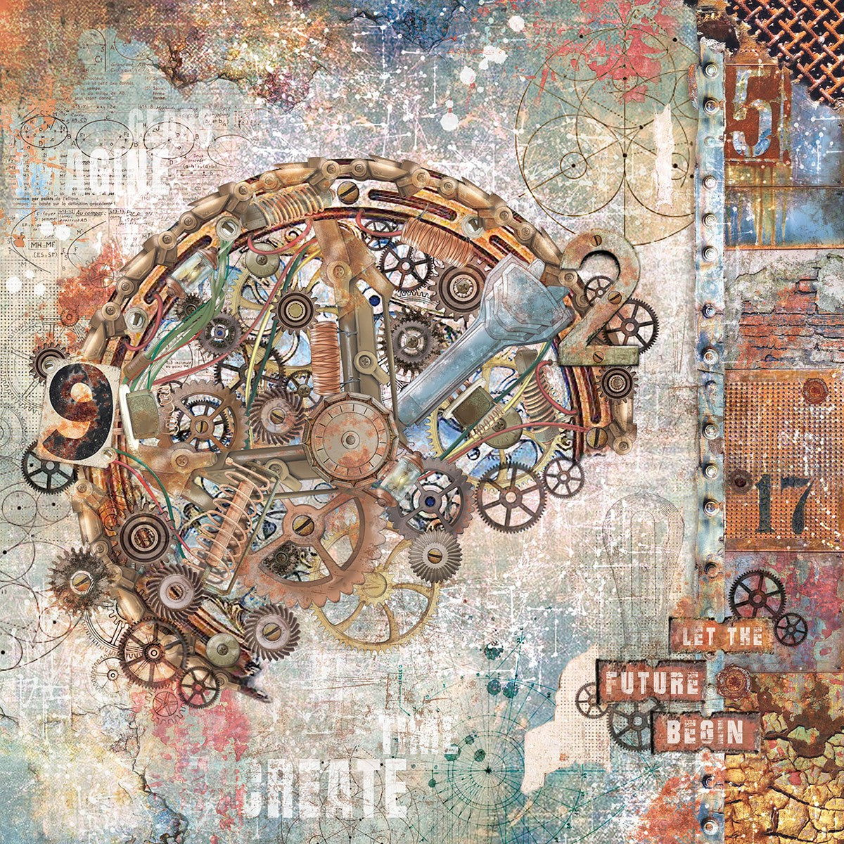 Ciao Bella Engine Of The Future Pad 8x8 12/Pkg-8