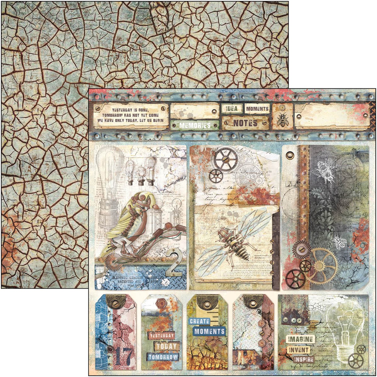Ciao Bella Engine Of The Future Pad 8x8 12/Pkg-19