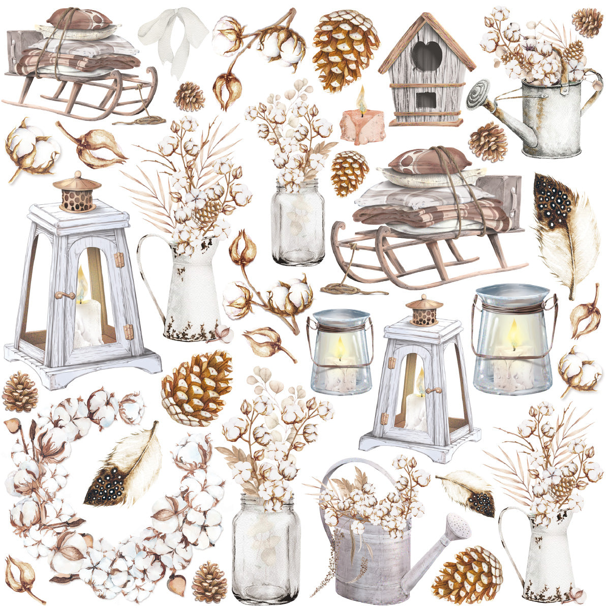 Cozy Moments Pad 8x8 12/Pkg-4