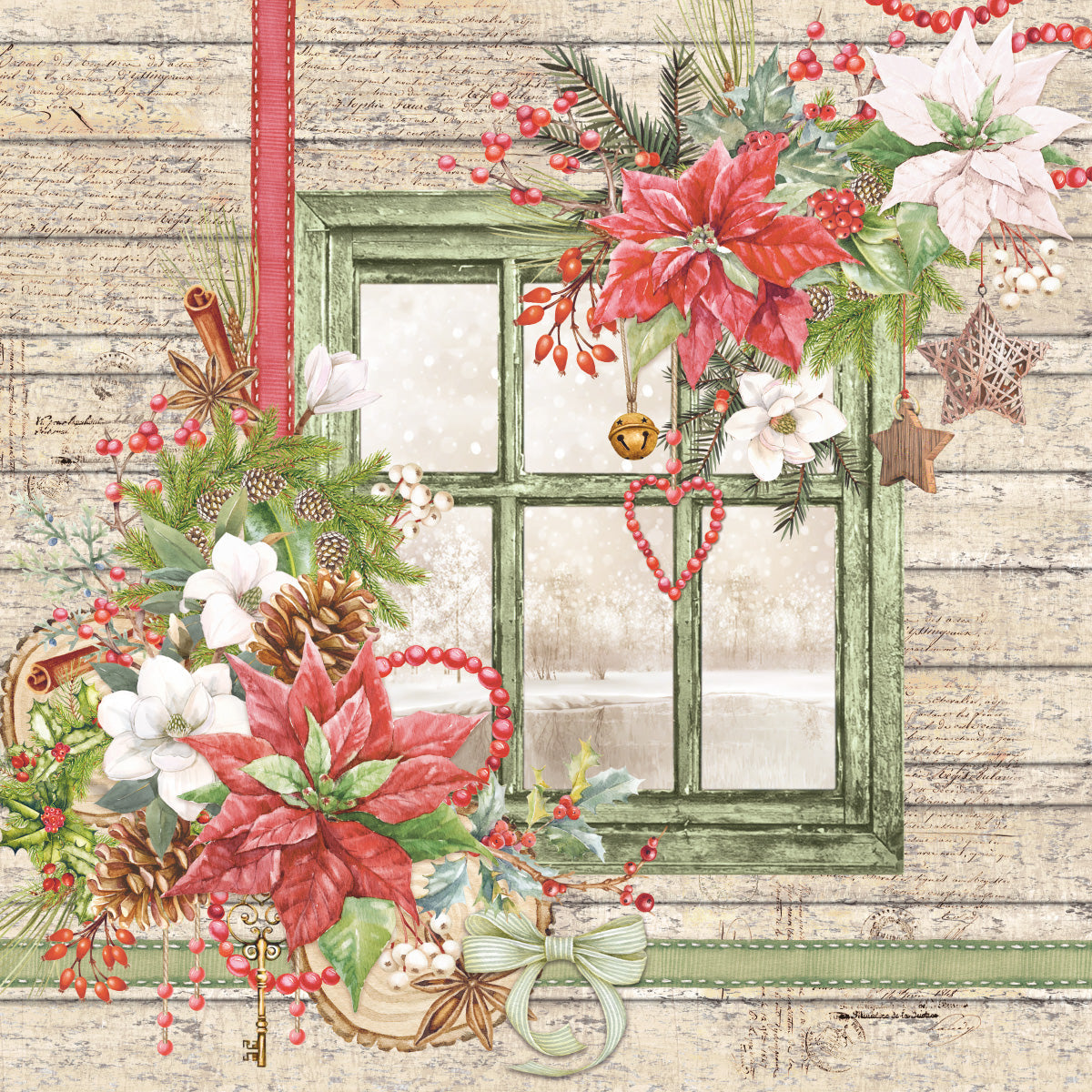 Christmas Vibes Pad 8x8 12/Pkg-36