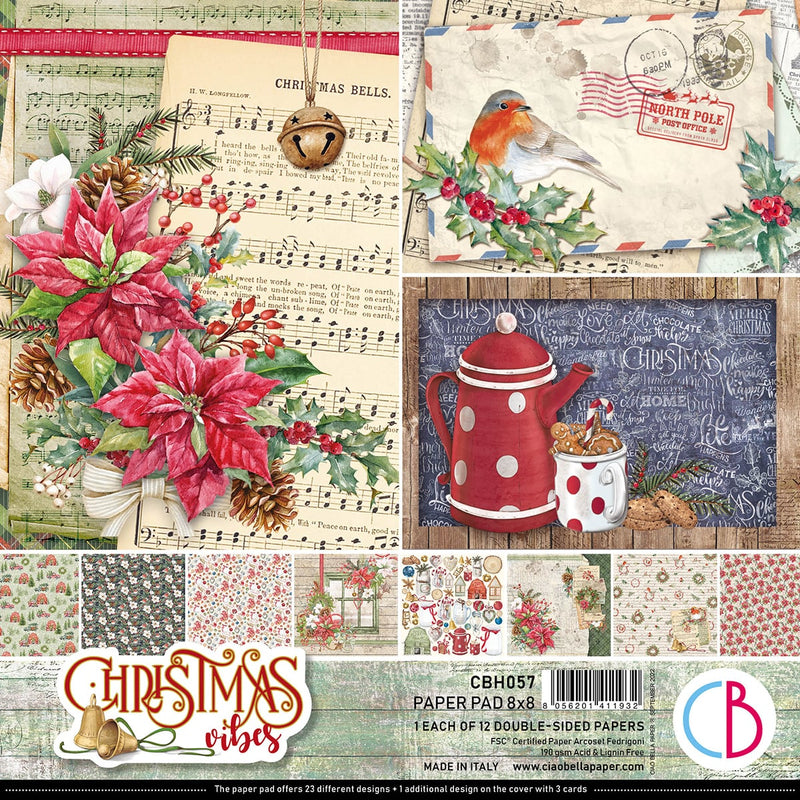 Christmas Vibes Pad 8x8 12/Pkg-1